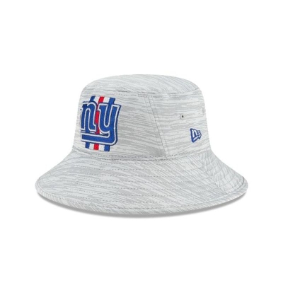 Blue New York Giants Hat - New Era NFL Official NFL Training Stretch Bucket Hat USA4091532